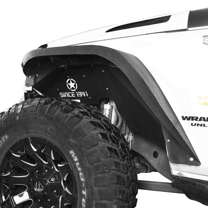 Flat Fender Flares / Front Inner Fender Liners / Rear Inner Fender Liners(07-18 Jeep Wrangler JK)-LandShaker