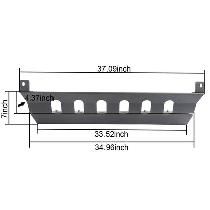 Mid Width Front Bumper & Front Skid Plate(07-18 Jeep Wrangler JK)-LandShaker