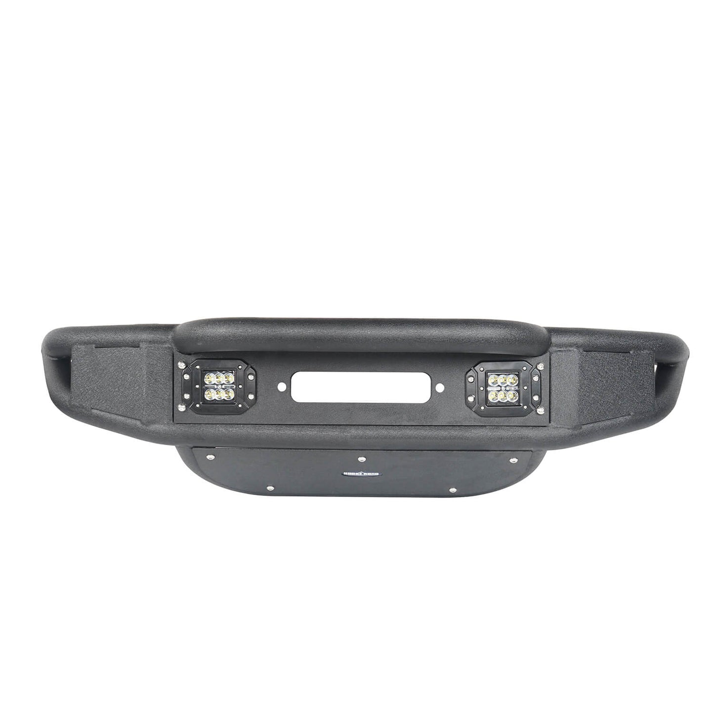 Stubby Tube Front Bumper w/Winch Plate & LED Spotlights(07-18 Jeep Wrangler JK)-LandShaker