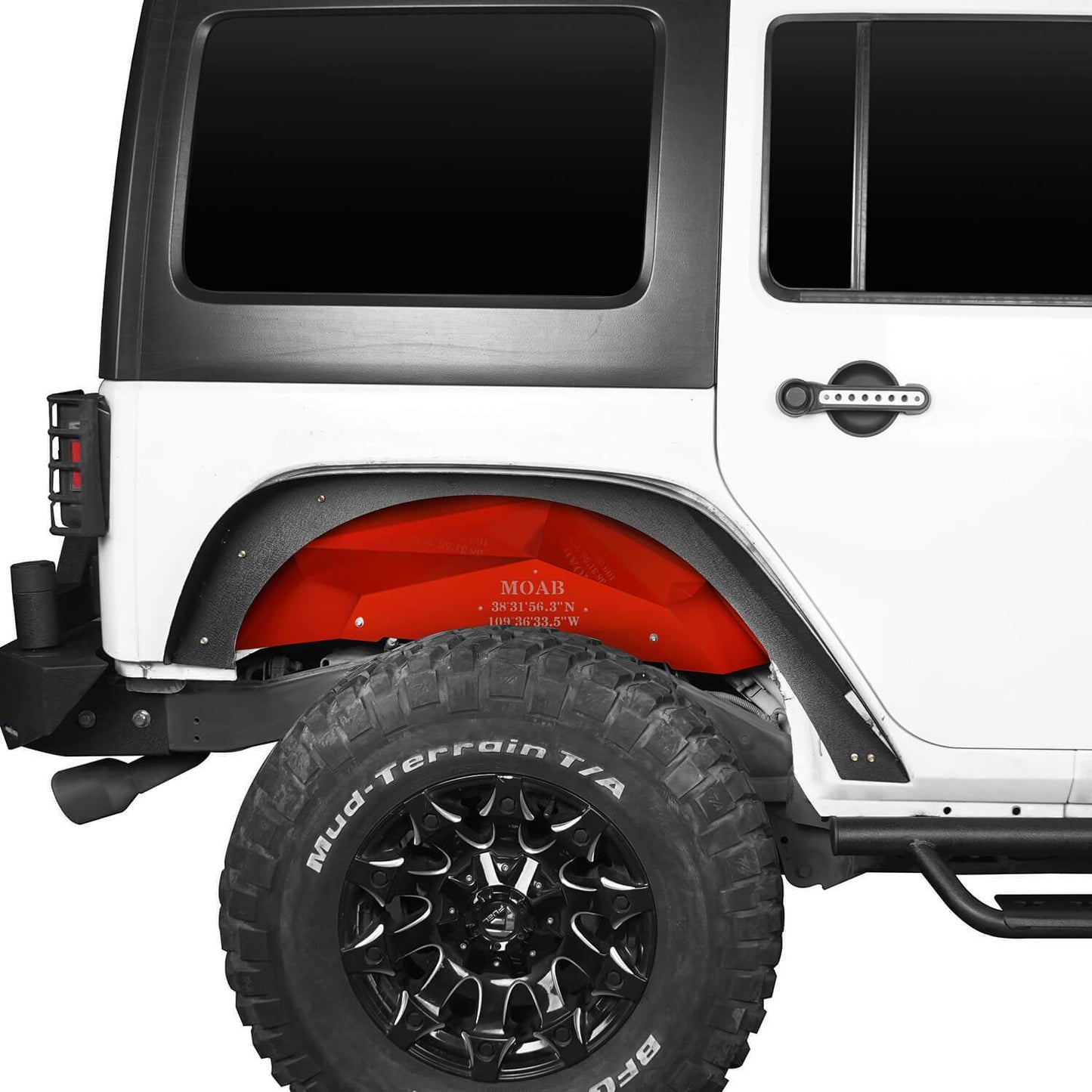 Vivid Red Front Inner Fender Liners / Rear Inner Fender Liners Kit(07-18 Jeep Wrangler JK)-LandShaker