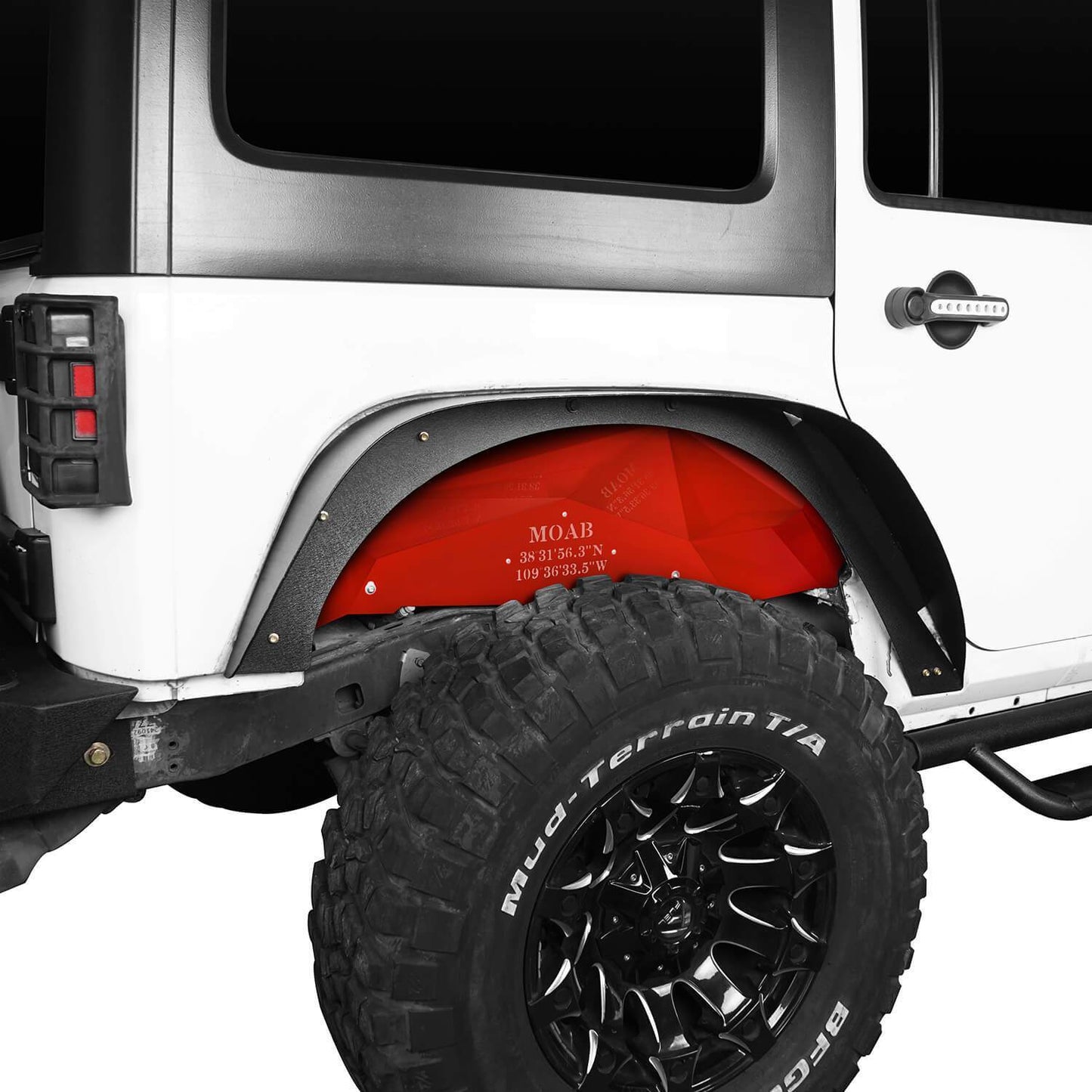 Vivid Red Front Inner Fender Liners / Rear Inner Fender Liners Kit(07-18 Jeep Wrangler JK)-LandShaker