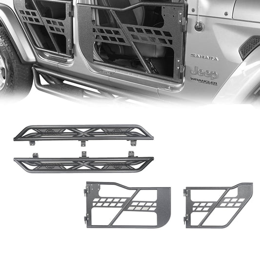 4 Door Tubular Door & Running Boards(18-24 Jeep Wrangler JL)-LandShaker