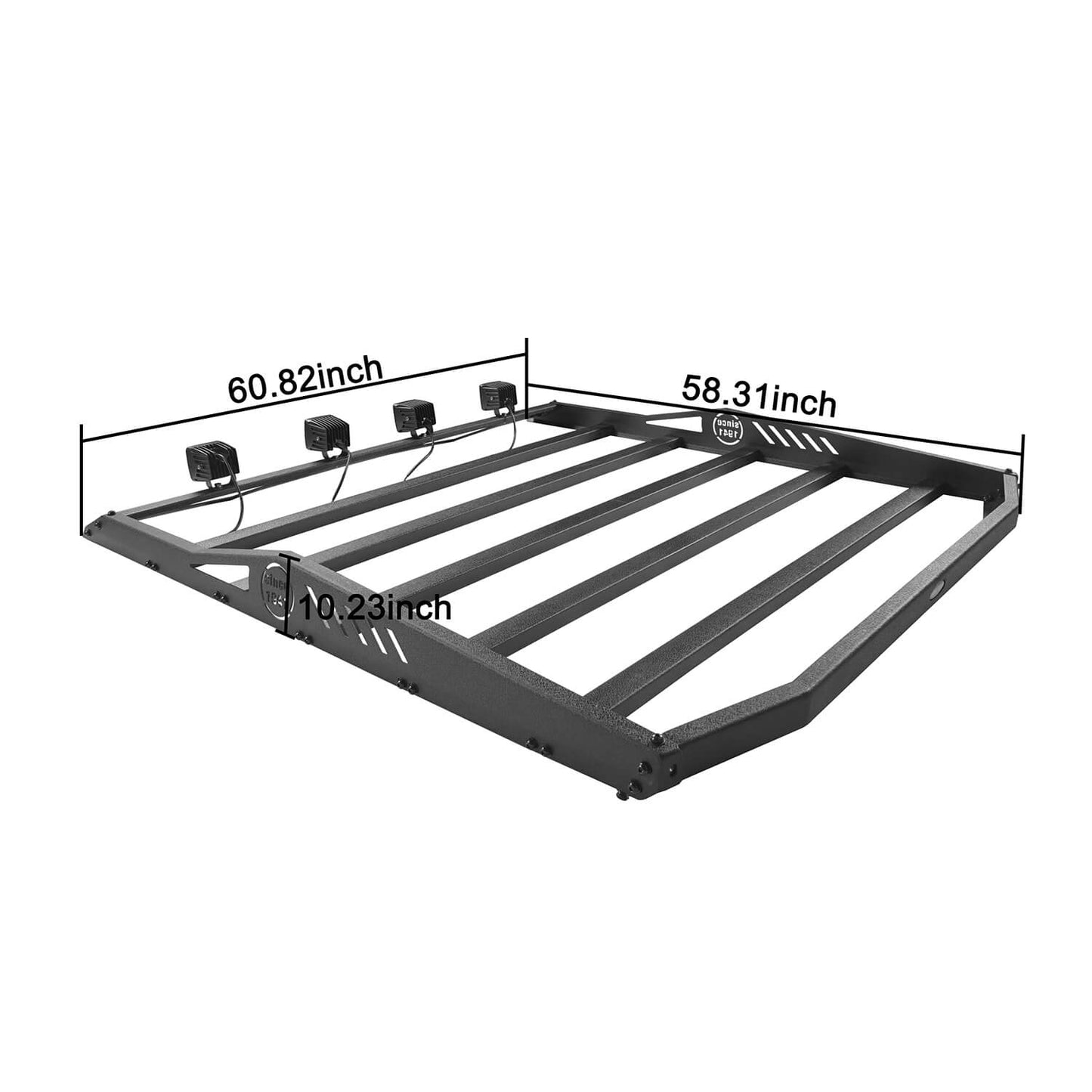 Hard Top Roof Rack Cargo Carrier Basket(18-24 Jeep Wrangler JL 4 Doors)-LandShaker