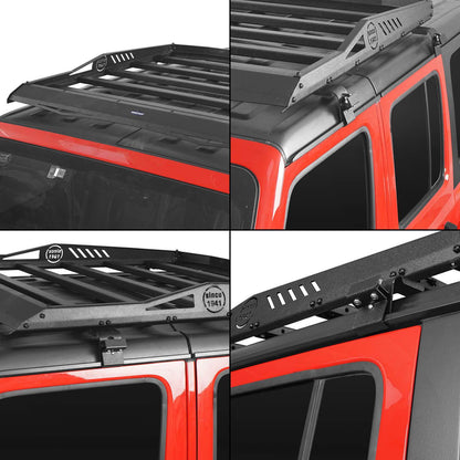 Hard Top Roof Rack Cargo Carrier Basket(18-24 Jeep Wrangler JL 4 Doors)-LandShaker