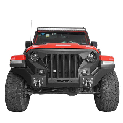 Mad Max Front Bumper & Rear Bumper w/Tire Carrier(18-24 Jeep Wrangler JL)-LandShaker