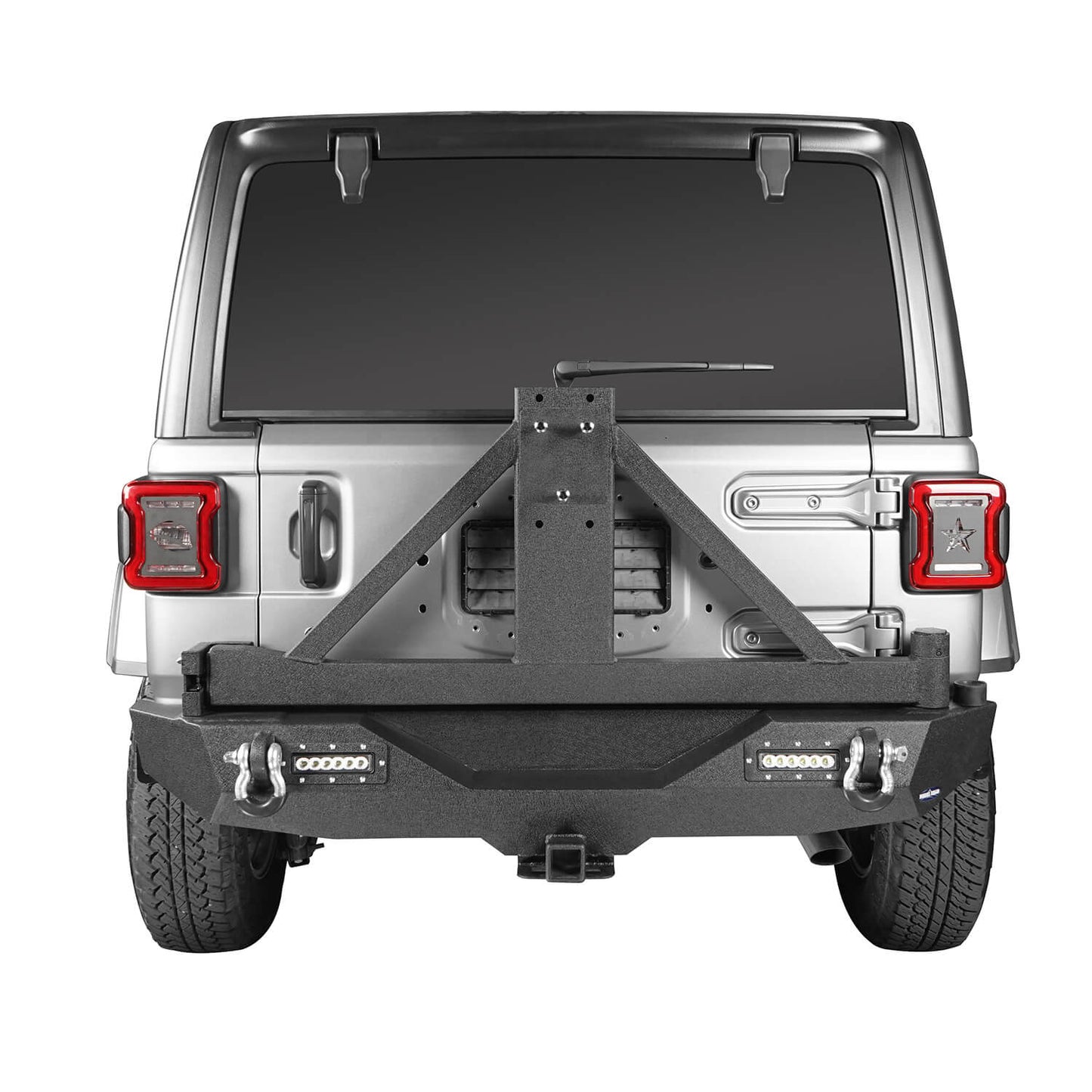 Jeep JL Mad Max Front Bumper & Rear Bumper w/Tire Carrier(18-25 Jeep Wrangler JL)-LandShaker