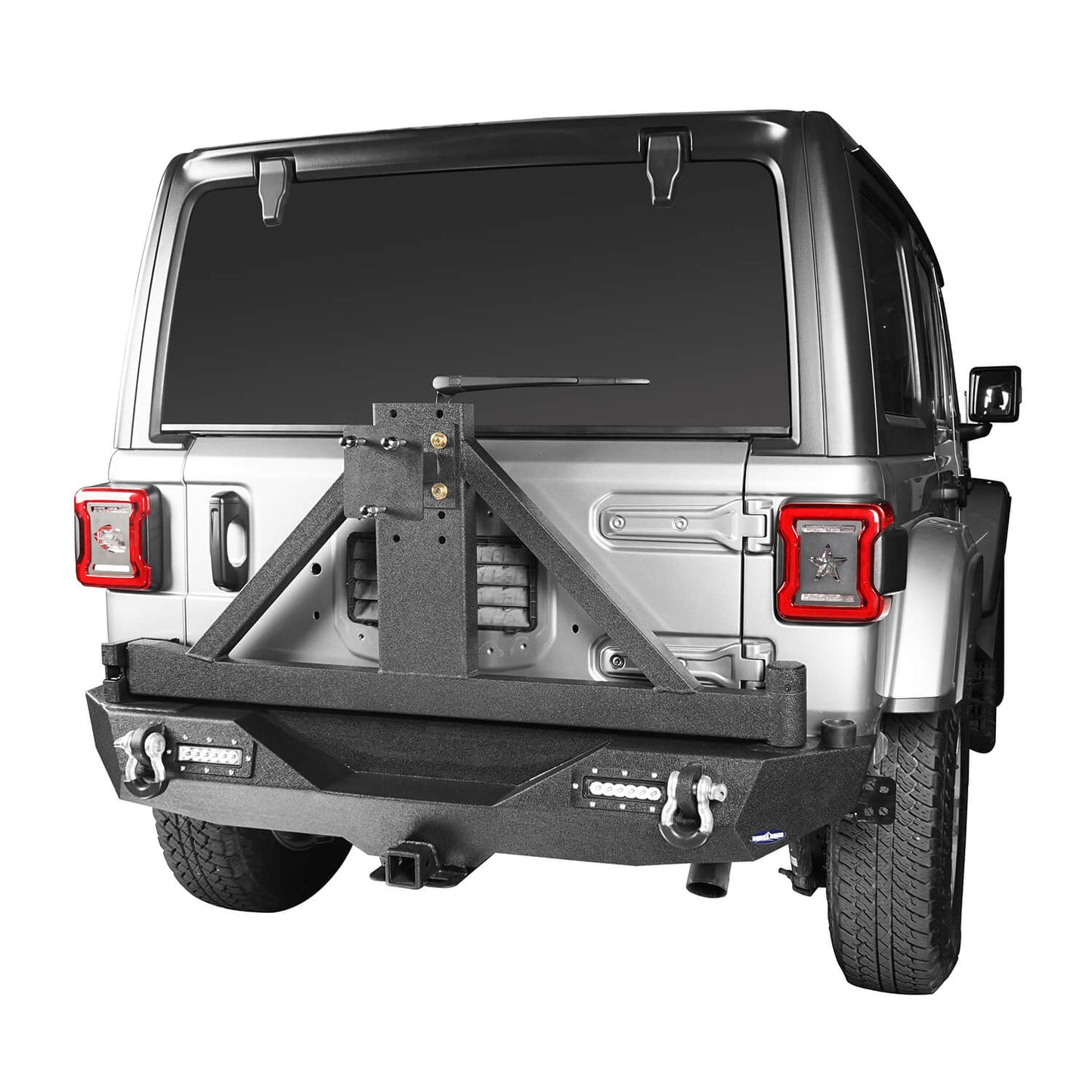 Jeep JL Mad Max Front Bumper & Rear Bumper w/Tire Carrier(18-25 Jeep Wrangler JL)-LandShaker