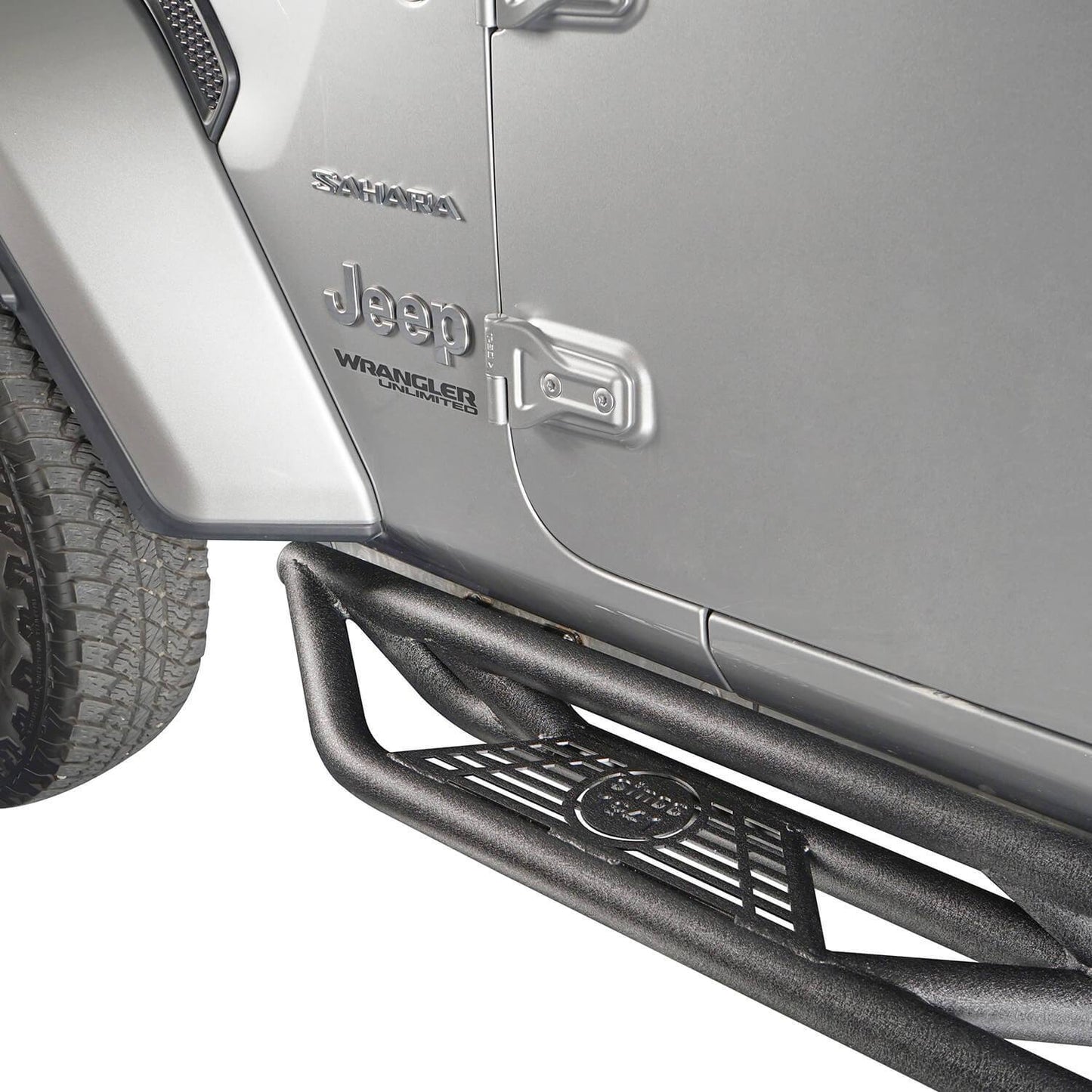 Tube Side Steps Running Boards w/SINCE 1941 Inch Logo(18-24 Jeep Wrangler JL 4 Door)-LandShaker