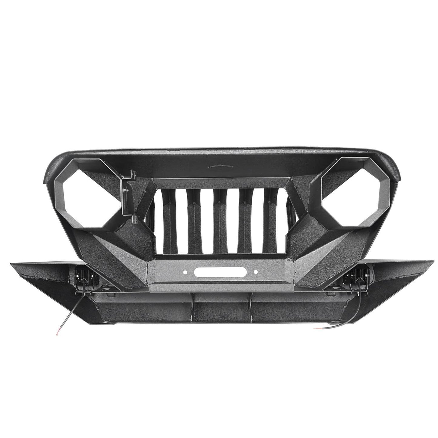 Mad Max Front Bumper w/Grille Guard & Winch Plate(97-06 Jeep Wrangler TJ)-LandShaker