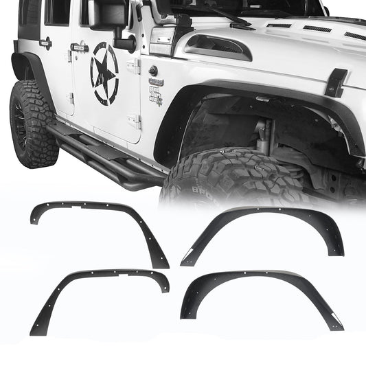 Flat Fender Flares(07-18 Jeep Wrangler JK)-LandShaker