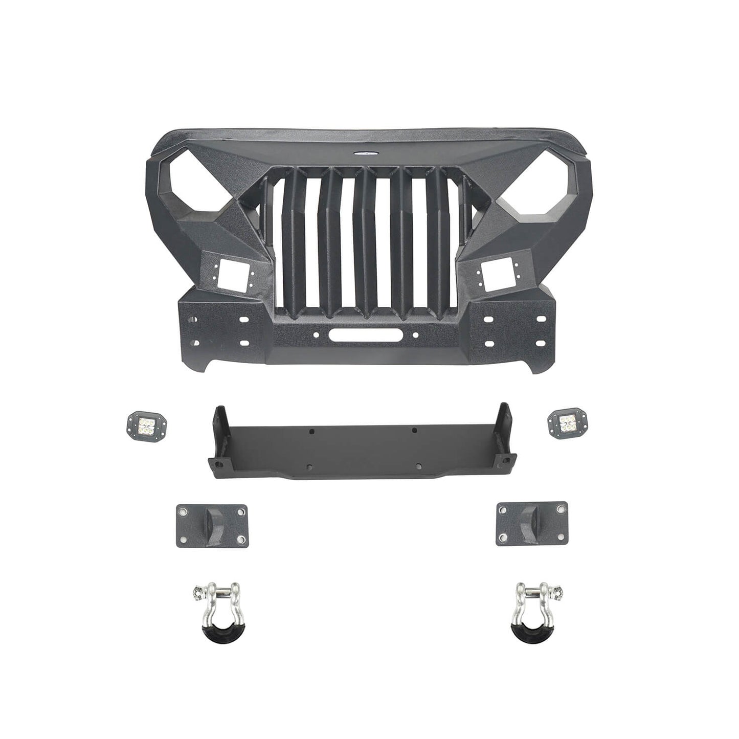 Front Bumper w/Mad Max Grill(18-25 Jeep Wrangler JL)-LandShaker