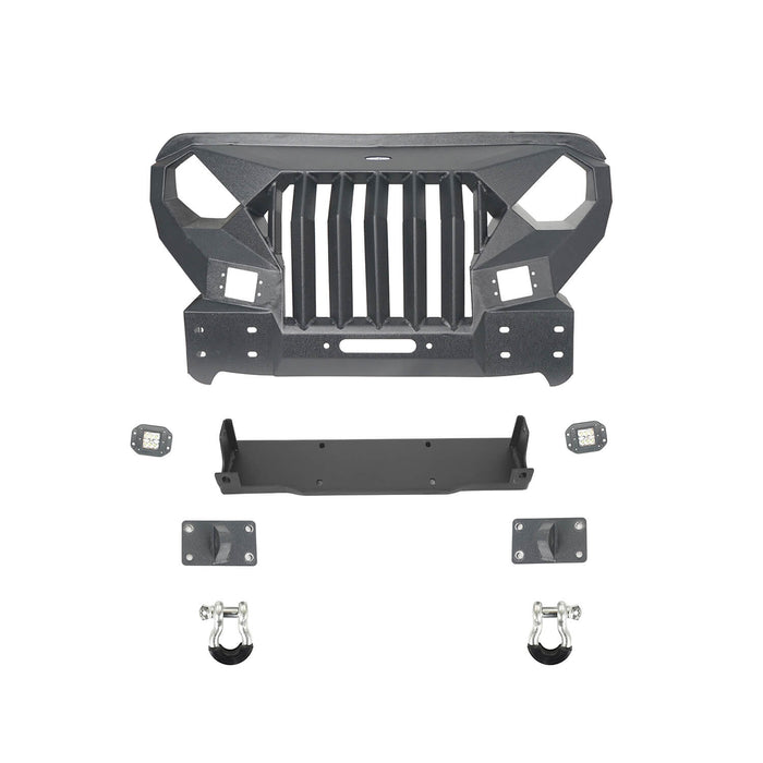 Stubby Mad Max Front Bumper w/Winch plate(20-24 Jeep Gladiator JT)-LandShaker