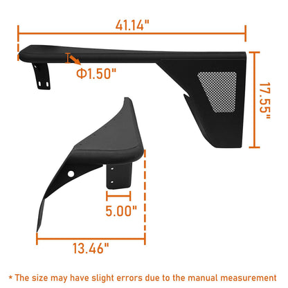 Tubular Front Fender Flares(87-95 Jeep Wrangler YJ)-LandShaker