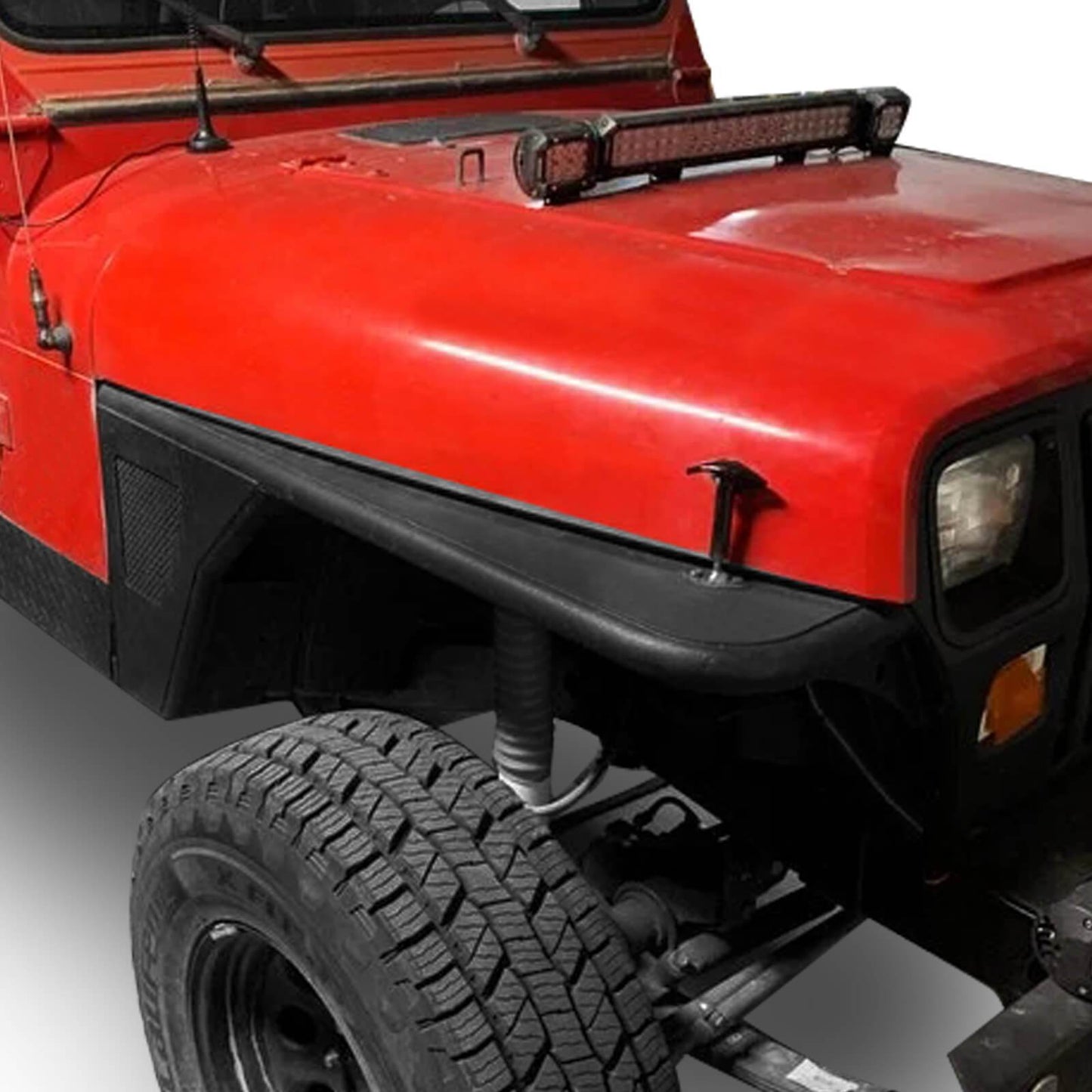 Tubular Front Fender Flares(87-95 Jeep Wrangler YJ)-LandShaker