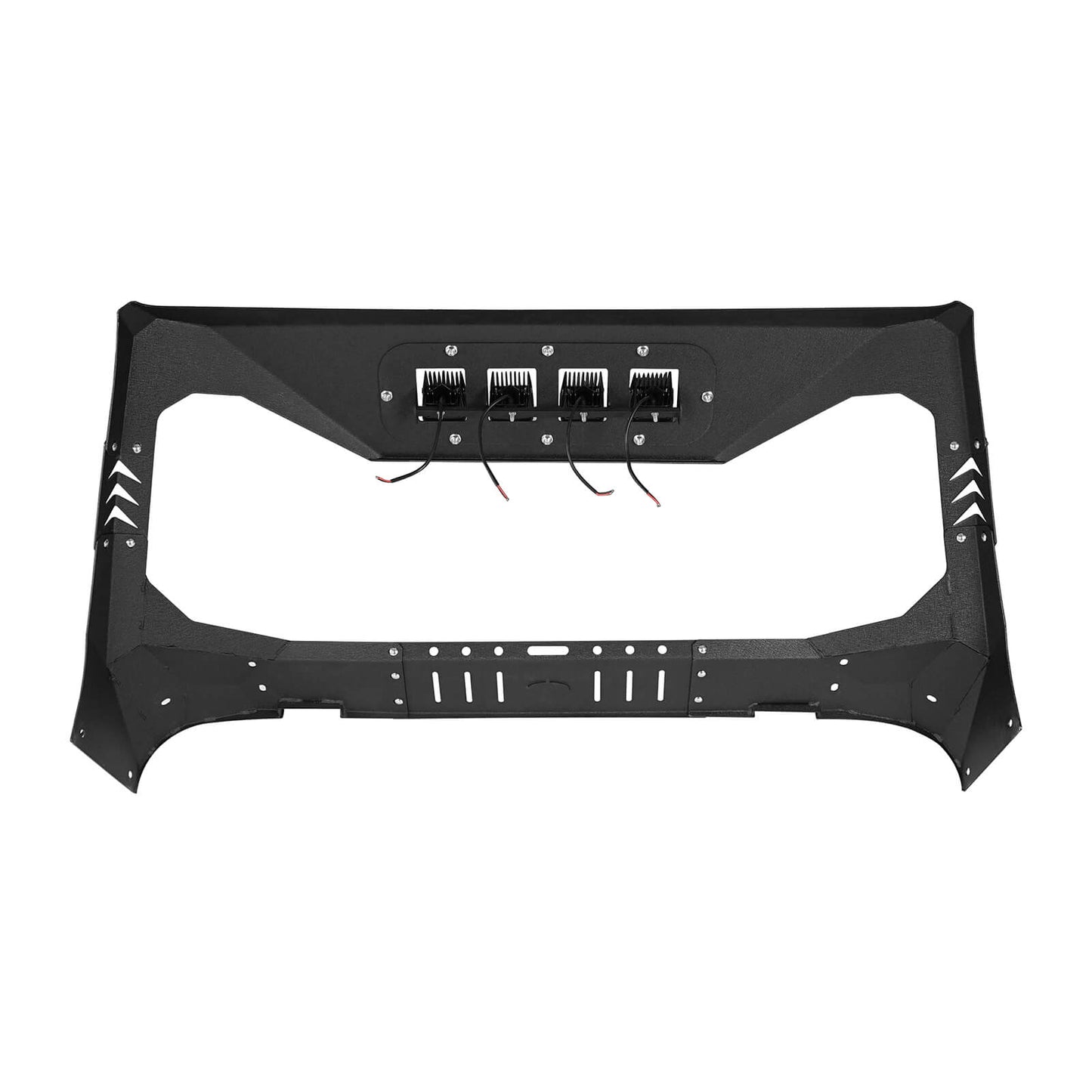 Mad Max Front Bumper w/Wings & Windshield Frame Cover(18-24 Jeep Wrangler JL & Gladiator JT(Excluding Mojave))-LandShaker