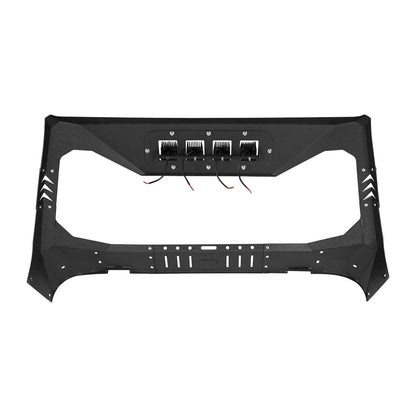 Mad Max Front Bumper w/Wings & Windshield Frame Cover(18-24 Jeep Wrangler JL & Gladiator JT(Excluding Mojave))-LandShaker