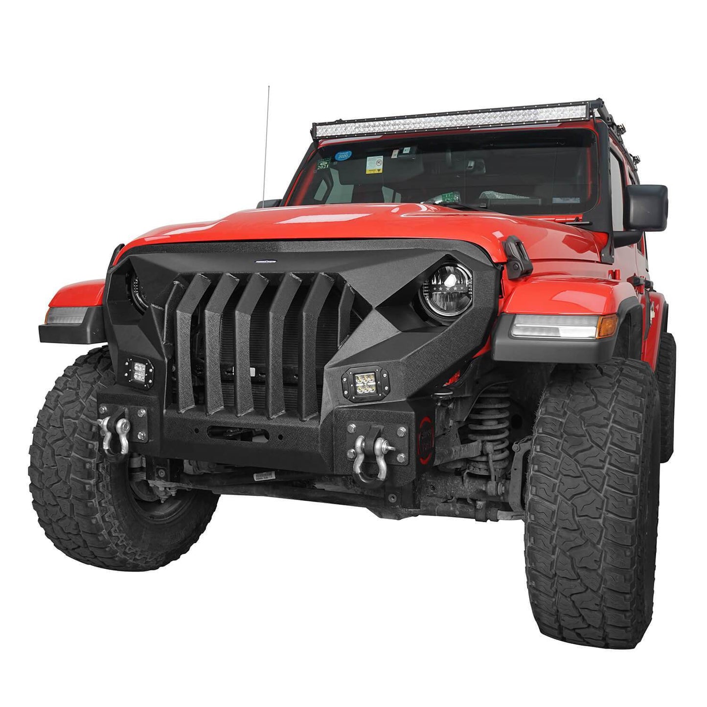 Front Bumper w/Mad Max Grill(18-25 Jeep Wrangler JL)-LandShaker