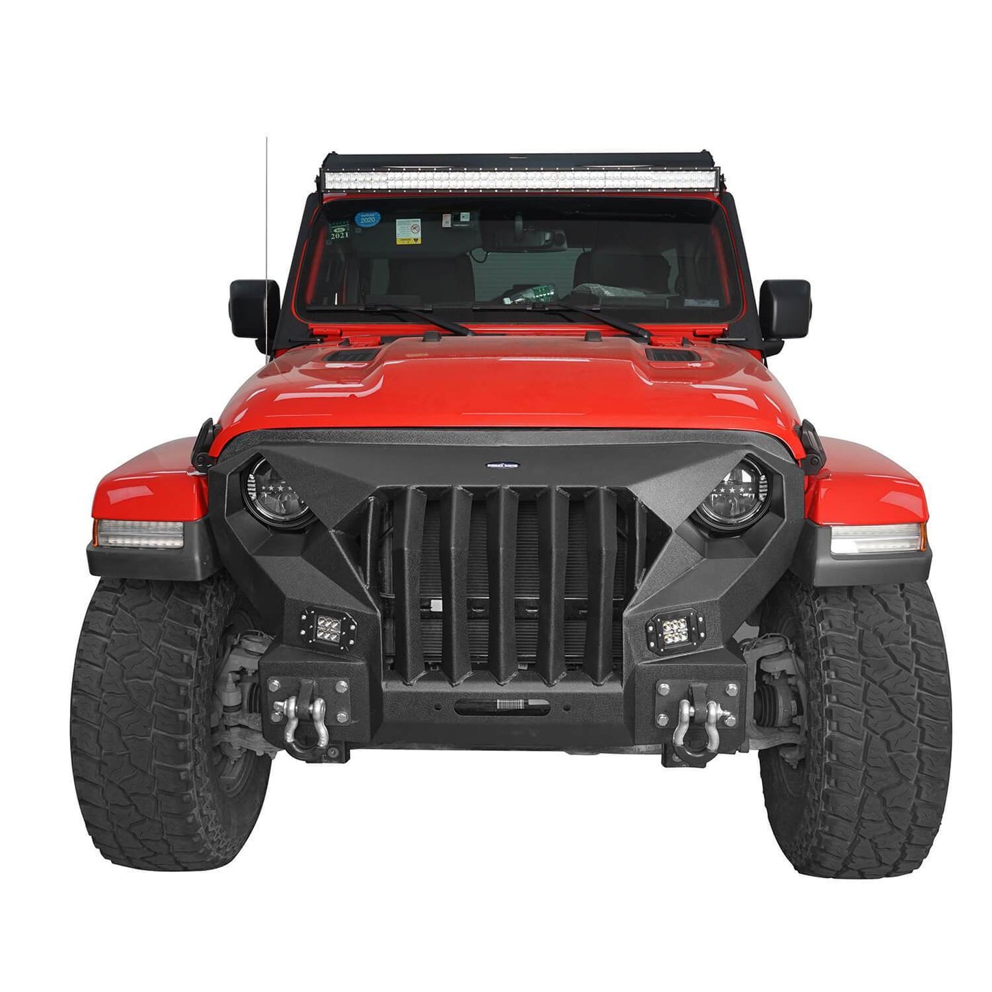 Front Bumper w/Mad Max Grill(18-25 Jeep Wrangler JL)-LandShaker