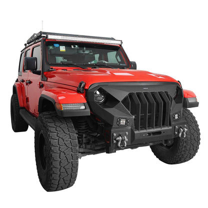 Front Bumper w/Mad Max Grill(18-25 Jeep Wrangler JL)-LandShaker