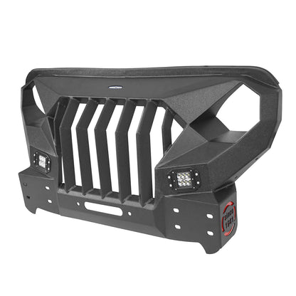 Front Bumper w/Mad Max Grill(18-25 Jeep Wrangler JL)-LandShaker