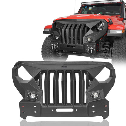 Front Bumper w/Mad Max Grill(18-25 Jeep Wrangler JL)-LandShaker