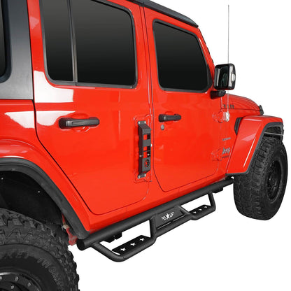 Mid Width Front Bumper & Side Steps(18-24 Jeep Wrangler JL 4 Door)-LandShaker