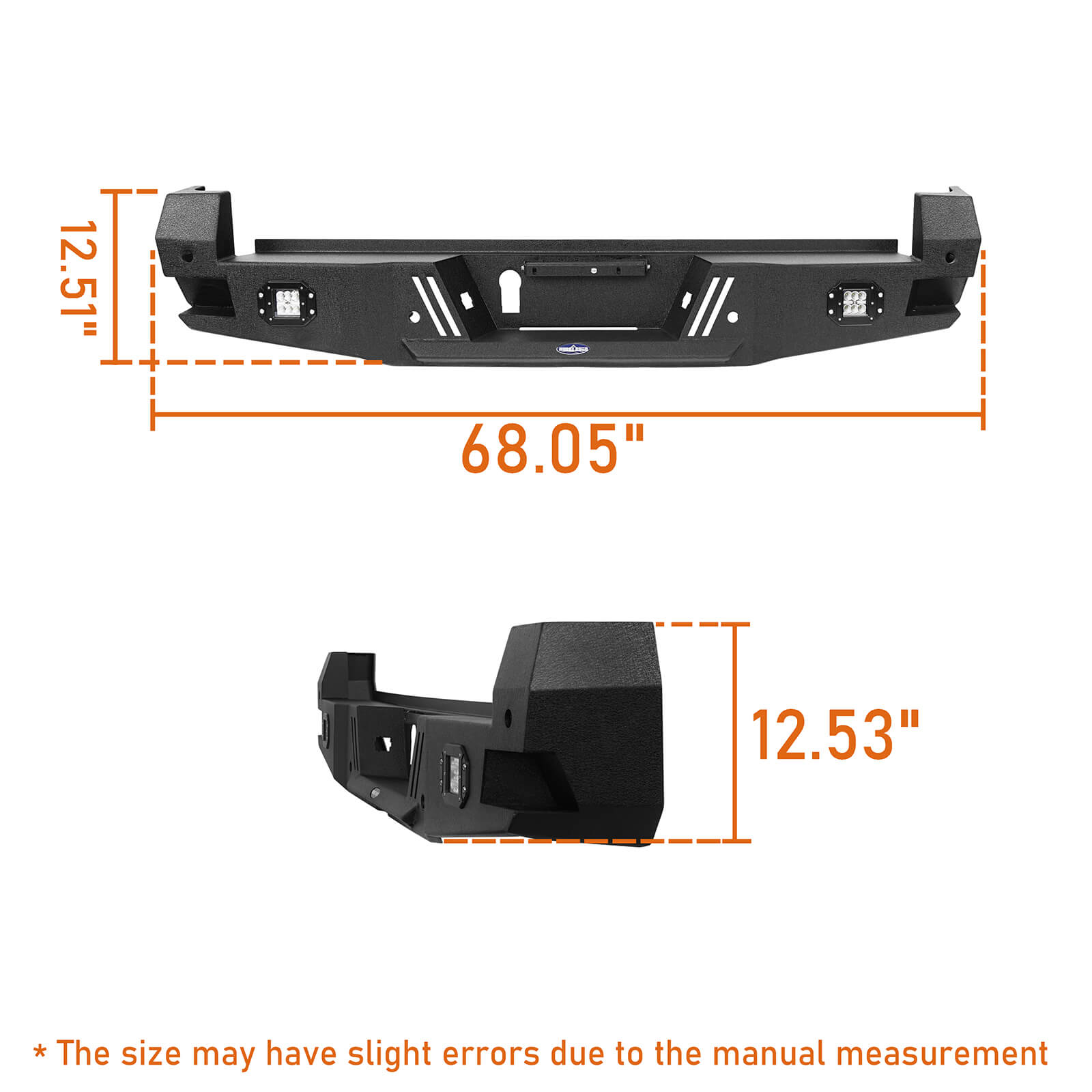 Tacoma Sensors Rear Bumper Replacement for Toyota Tacoma 3rd Gen - LandShaker 4x4 b4204-9