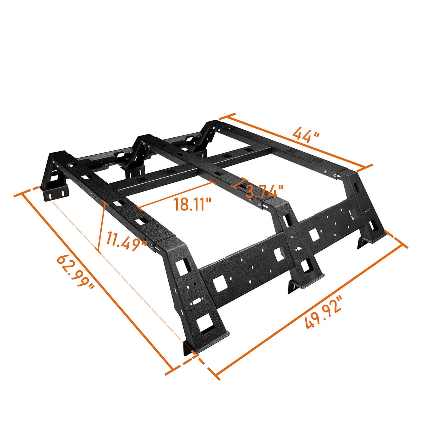 Toyota Tacoma Bed Rack for 2005-2022 Toyota Tacoma - LandShaker 4x4 b4009-7