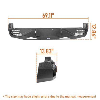 Rear Bumper w/LED Spotlights(05-15 Toyota Tacoma)-LandShaker