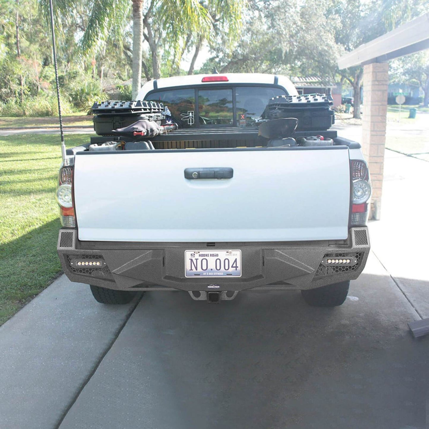 Rear Bumper w/LED Spotlights(05-15 Toyota Tacoma)-LandShaker