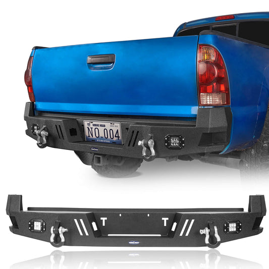 Toyota Tacoma Rear Bumper for 2005-2015 Toyota Tacoma 2nd Gen - LandShaker 4x4 b4022-1